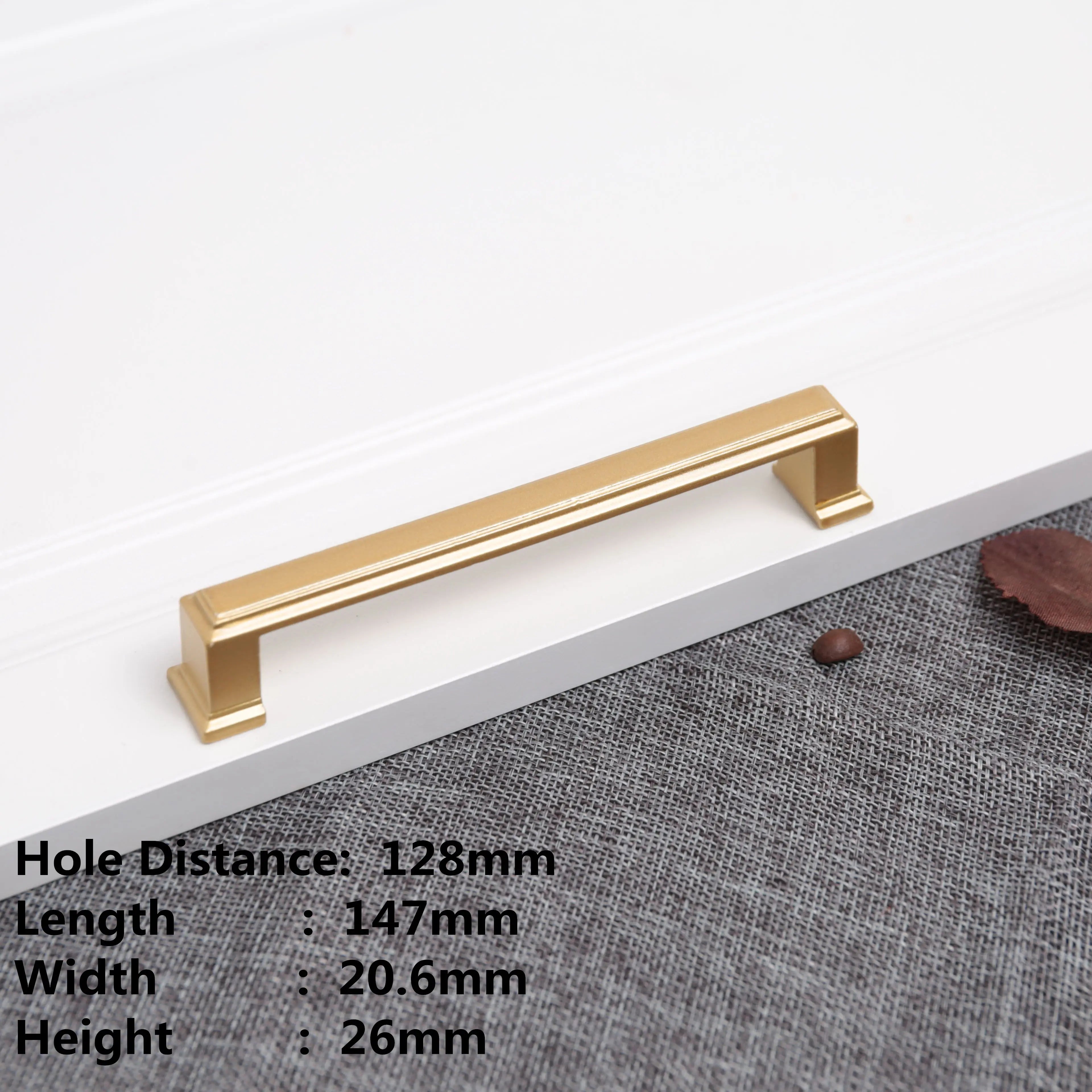 Sand Gold Aluminium Cabinet Handle – Modern Bar Pull | Kitchen & Furniture
