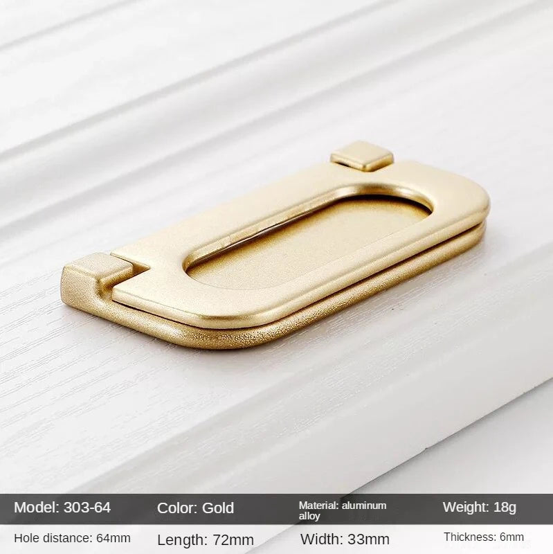 Golden Round Cabinet Knob – Classic Black & Gold Drawer Pull | Kitchen Hardware