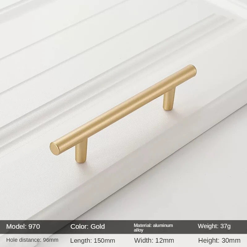 Golden Round Cabinet Knob – Classic Black & Gold Drawer Pull | Kitchen Hardware