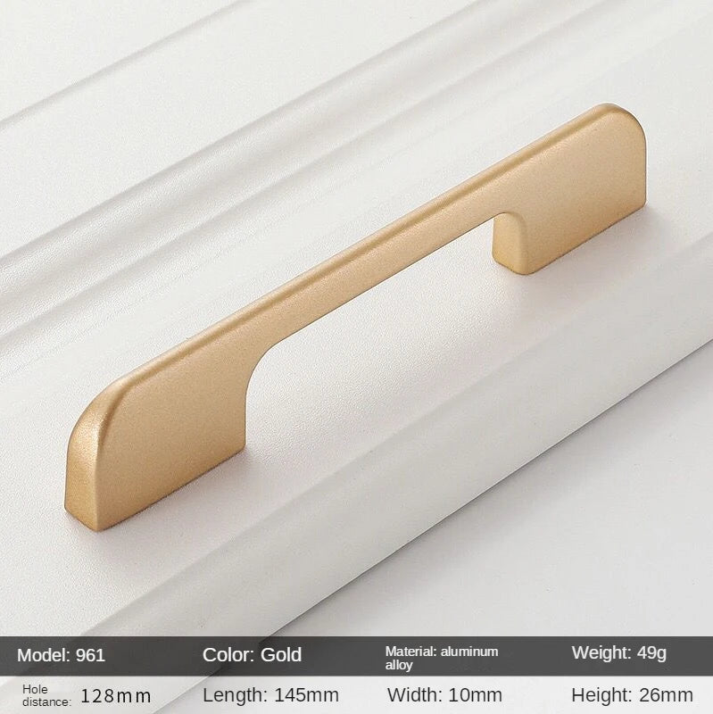 Golden Round Cabinet Knob – Classic Black & Gold Drawer Pull | Kitchen Hardware