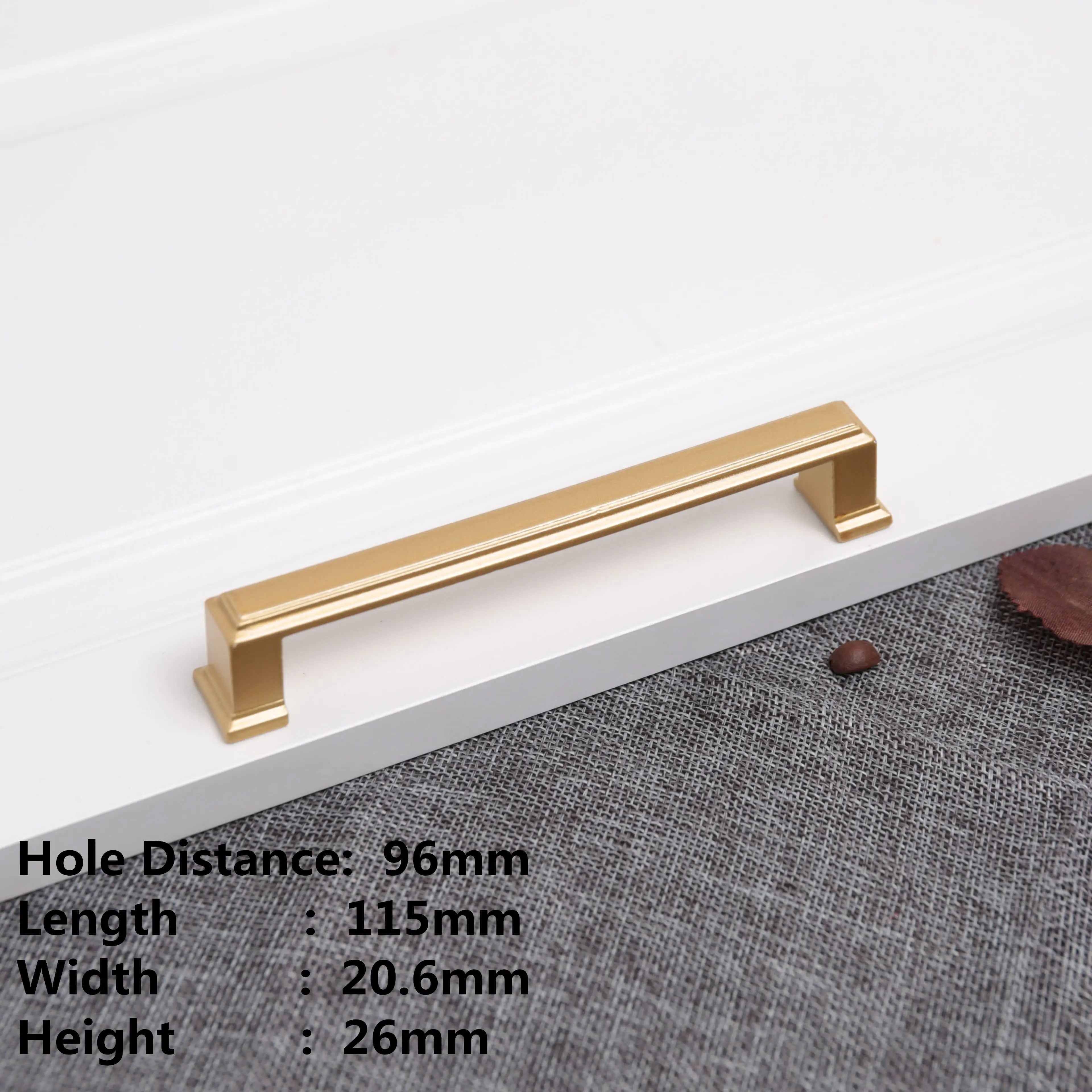 Sand Gold Aluminium Cabinet Handle – Modern Bar Pull | Kitchen & Furniture