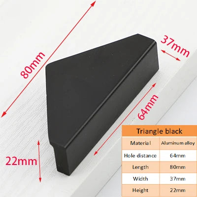 Semi-Circle Side Mount Cabinet Handle – Gold, Black & Copper | Wardrobe & Shoe Cabinet
