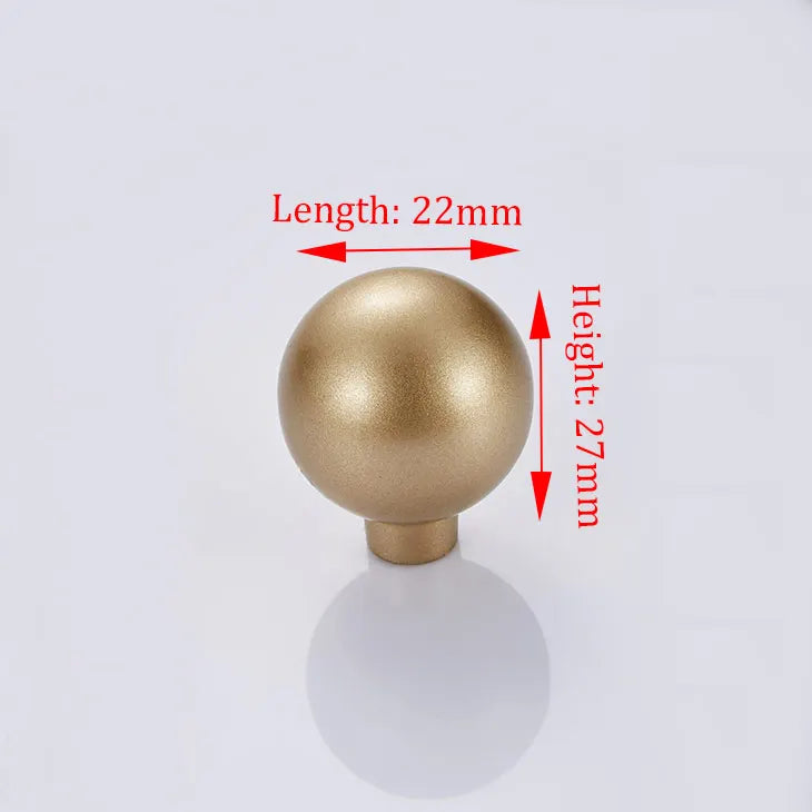 Solid Zinc Alloy Gold Cabinet Handle – Decorative Drawer Knob & Furniture Pull