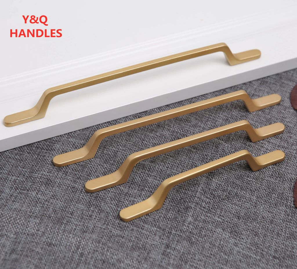 Sand Gold Aluminium Cabinet Handle – Modern Bar Pull | Kitchen & Furniture