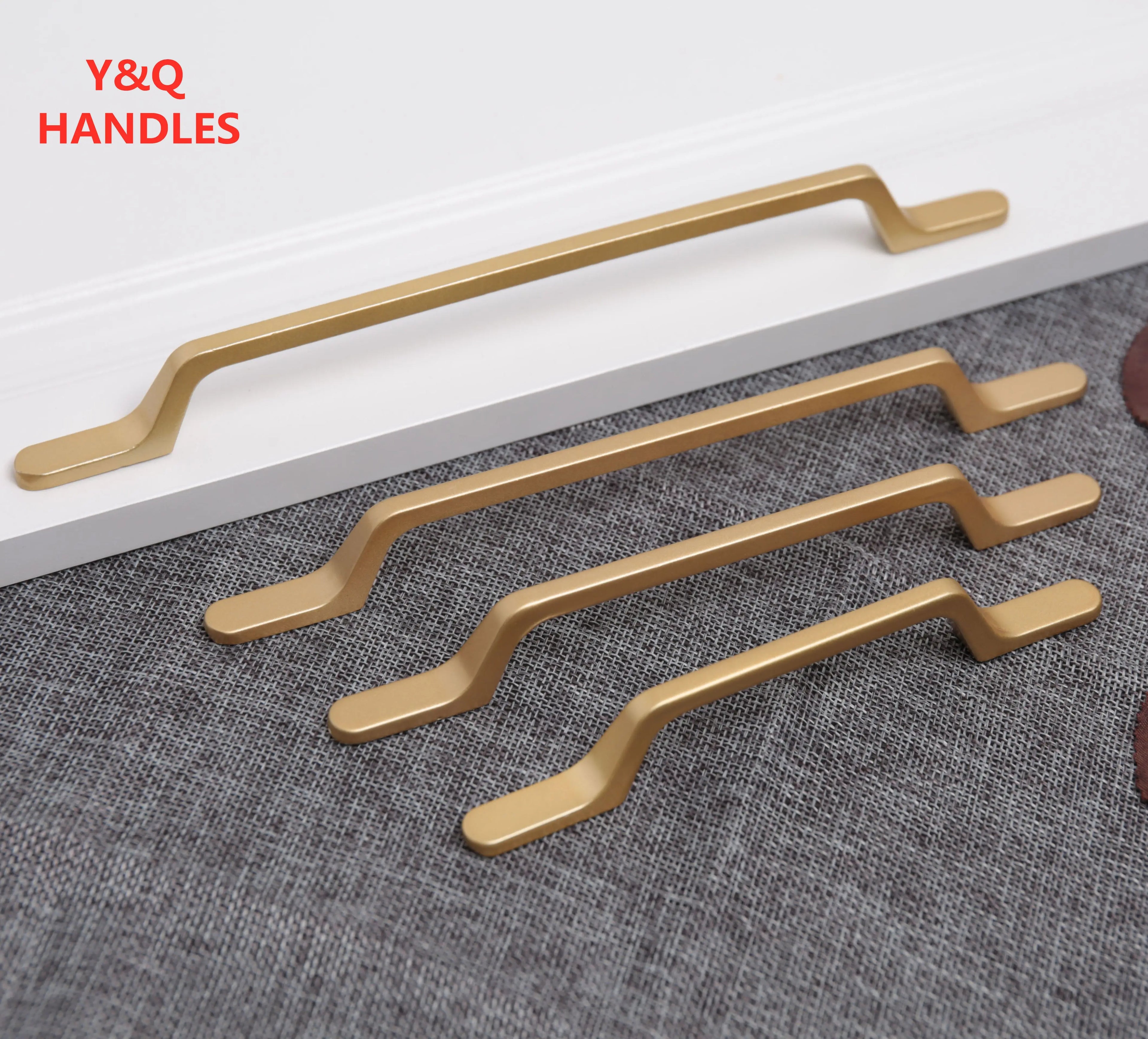 Sand Gold Aluminium Cabinet Handle – Modern Bar Pull | Kitchen & Furniture