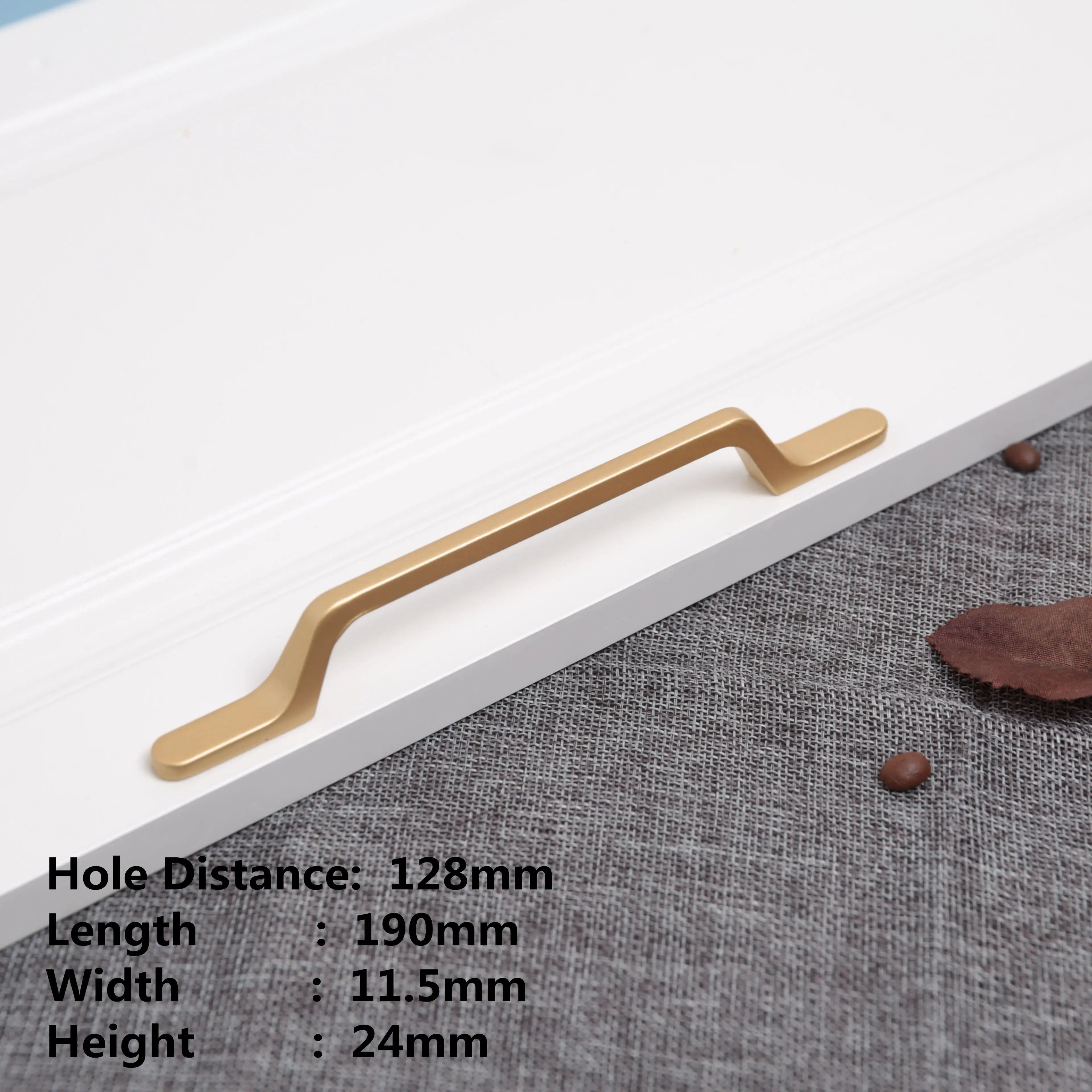 Sand Gold Aluminium Cabinet Handle – Modern Bar Pull | Kitchen & Furniture