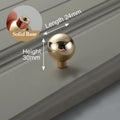Bright Gold Zinc Alloy Cabinet Pull – Light Luxury Kitchen Handle & Drawer Knob