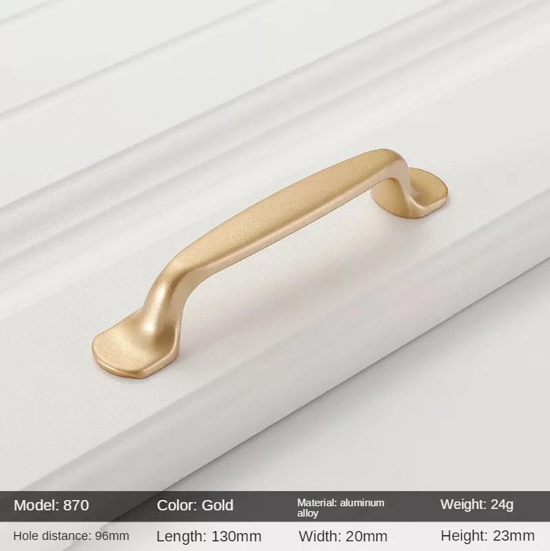 Golden Round Cabinet Knob – Classic Black & Gold Drawer Pull | Kitchen Hardware