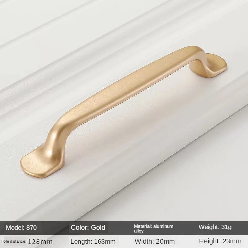 Golden Round Cabinet Knob – Classic Black & Gold Drawer Pull | Kitchen Hardware