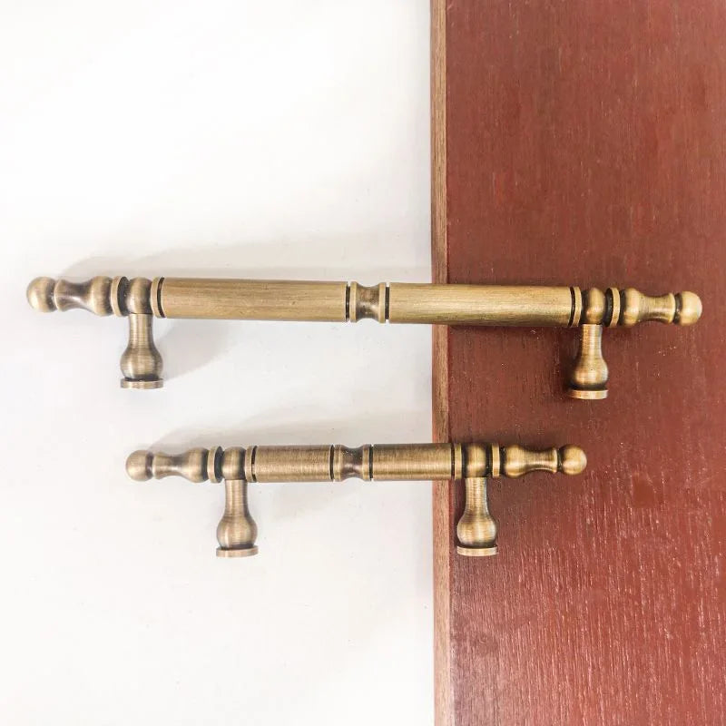 Solid Brass Cabinet Handle – Bronze Nordic T-Bar Pull | COTOM
