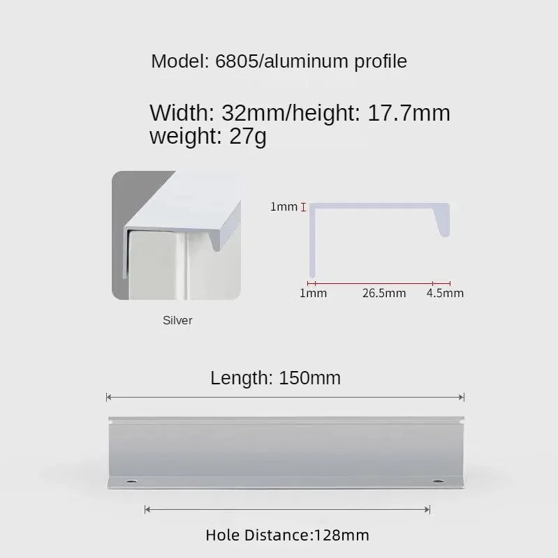 Concealed Cabinet Handle – Invisible Drawer Pull | Minimalist Kitchen & Furniture
