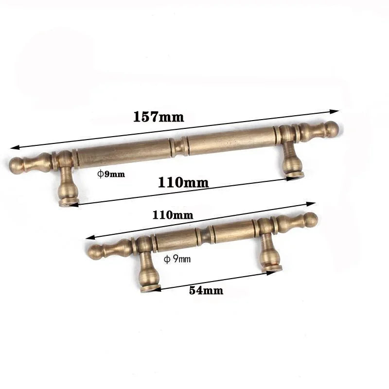 Solid Brass Cabinet Handle – Bronze Nordic T-Bar Pull | COTOM