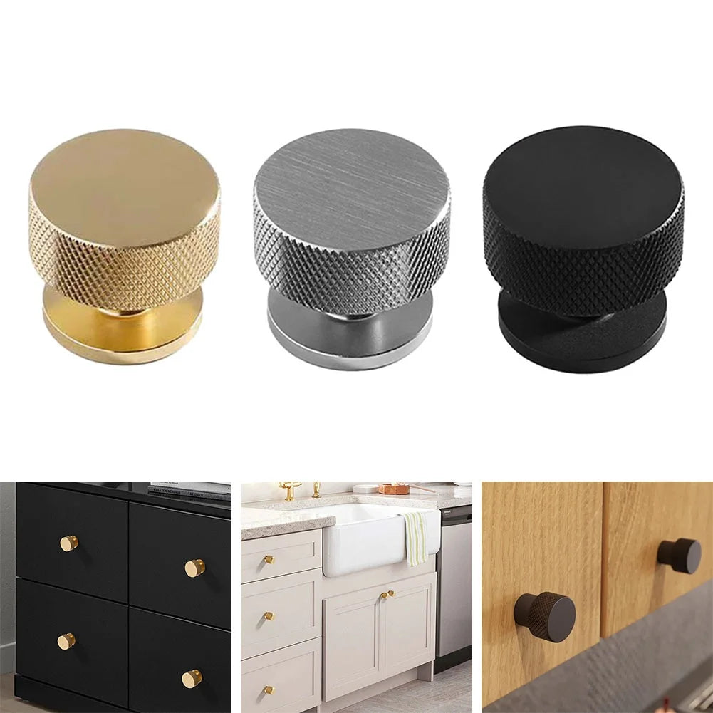 Knurled Retro Cabinet Knob – 32x28mm Drawer Pull | Closet & Bathroom Hardware