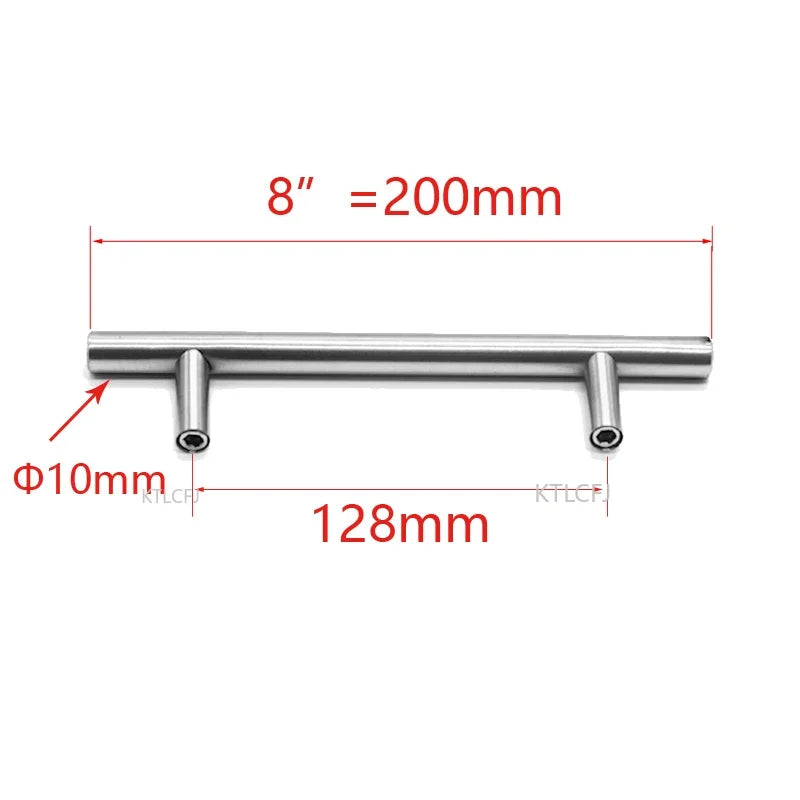 Cylindrical Metal Cabinet Handle – Silver, Black & Gold Modern Kitchen Pull