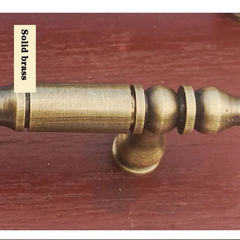 Solid Brass Cabinet Handle – Bronze Nordic T-Bar Pull | COTOM