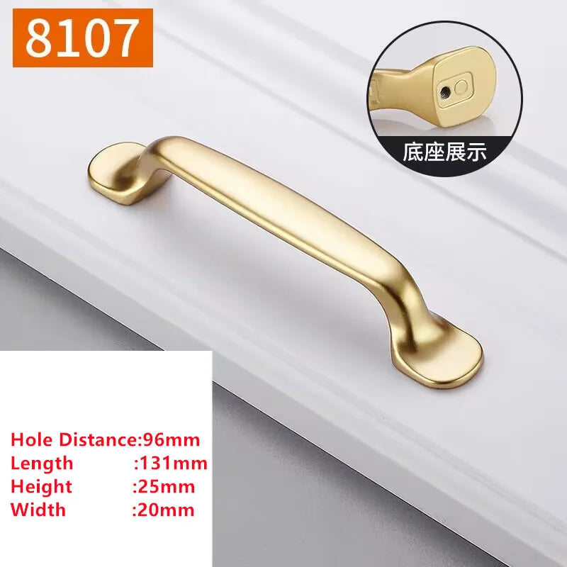 Pearl Gold Aluminium Cabinet Handle – Modern Bar Pull | Kitchen & Furniture