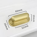 Solid Brass Cabinet Handle – Light Luxury Gold Kitchen Drawer & Wardrobe Pull