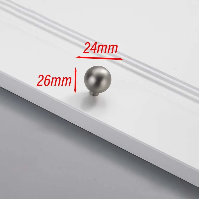 Matte Brushed Nickel Cabinet Handle – Modern Zinc Alloy Drawer Pull