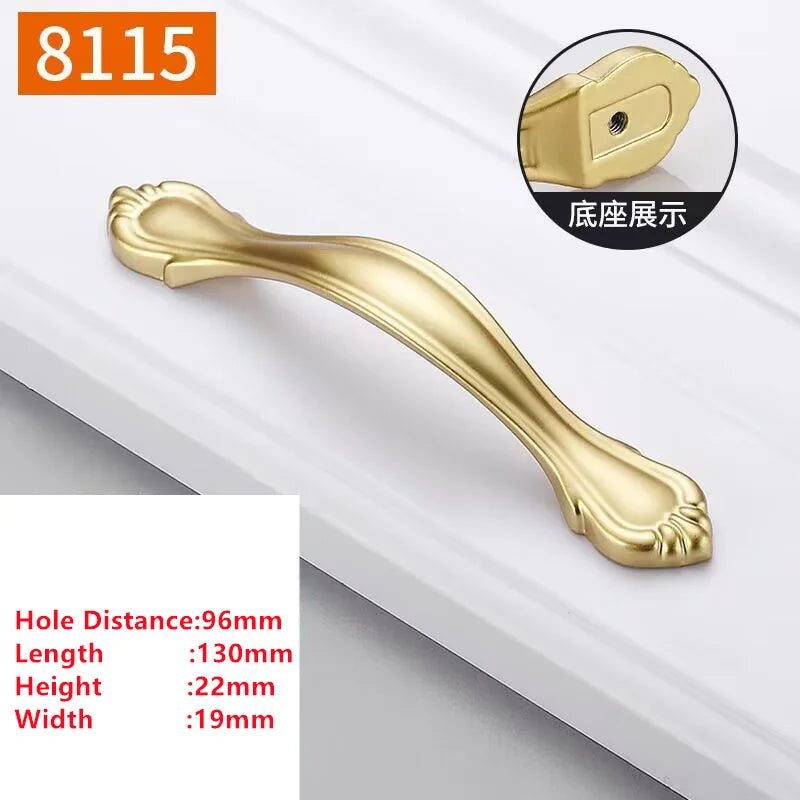 Pearl Gold Aluminium Cabinet Handle – Modern Bar Pull | Kitchen & Furniture