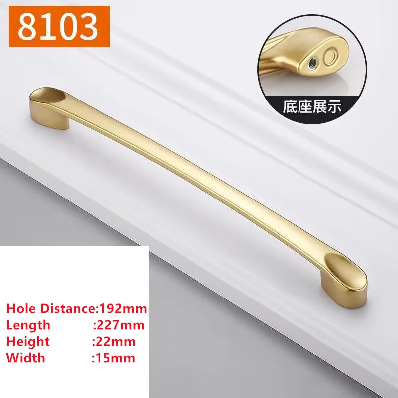 Golden Cabinet Knob & Drawer Pull – Zinc Alloy Simplicity Hardware | Kitchen & Furniture