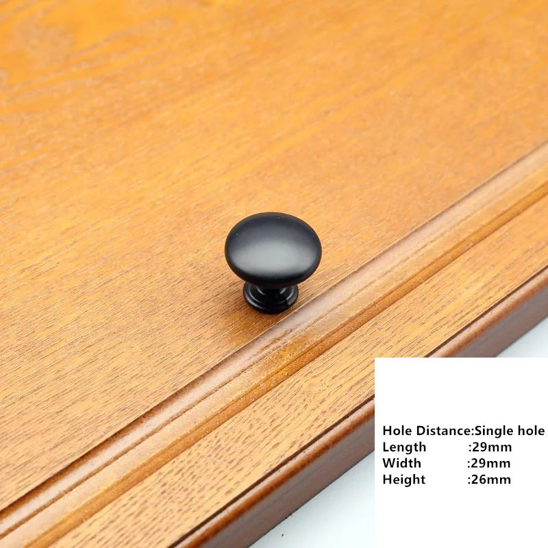 Classic Cabinet Knob – Black, White & Gold Drawer Pull | Kitchen & Furniture Hardware