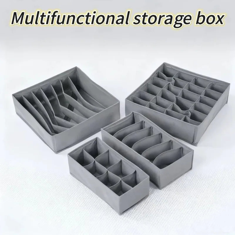 Fabric Drawer Organiser for Underwear & Socks – Storage Box for Closet & Wardrobe