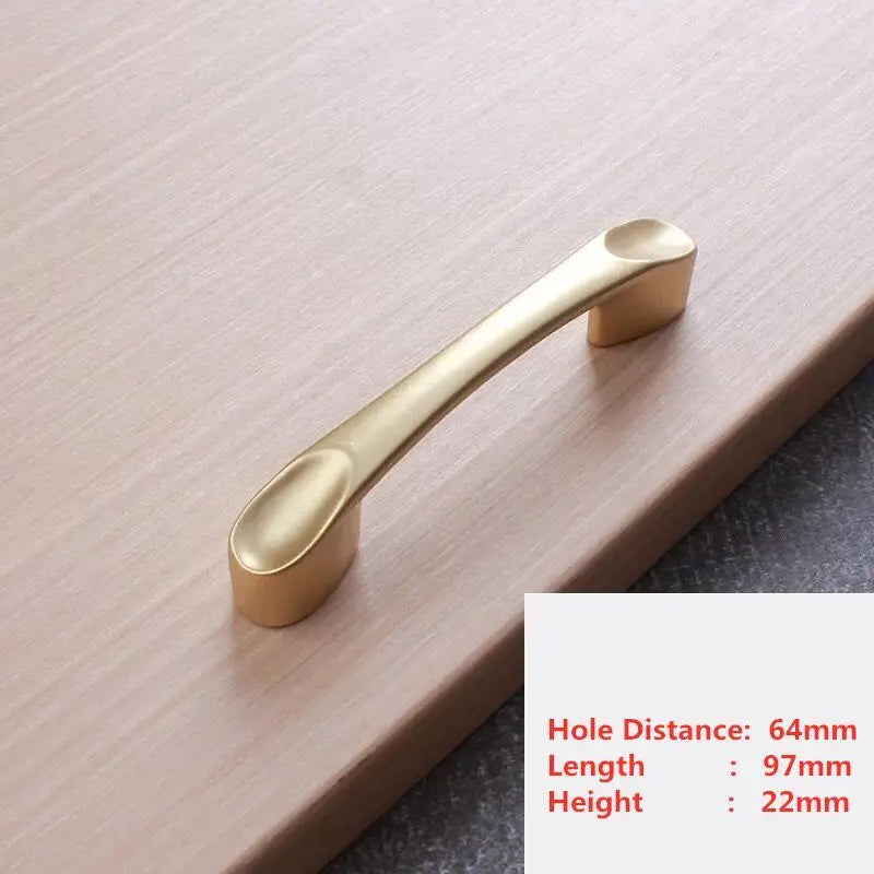 Golden Simplicity Cabinet Knob – Zinc Alloy Drawer Pull | Kitchen & Furniture Hardware