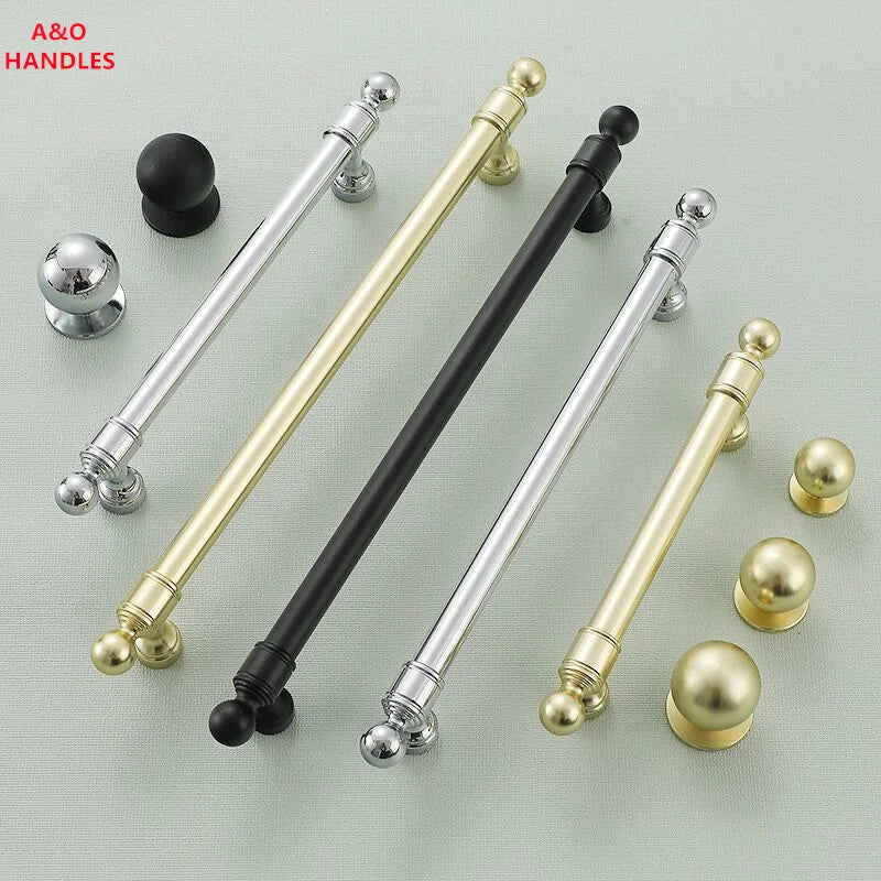 Gold & Silver European Cabinet Handle – Bar Pull Drawer Knob | Furniture Hardware