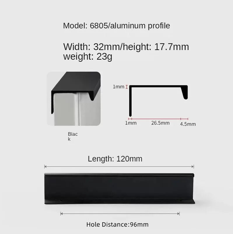 Concealed Cabinet Handle – Invisible Drawer Pull | Minimalist Kitchen & Furniture