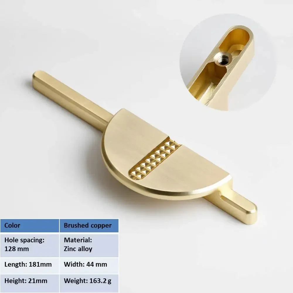 Semi-Circular Zinc Alloy Cabinet Pull – Gold, Black & Silver | Modern Handle