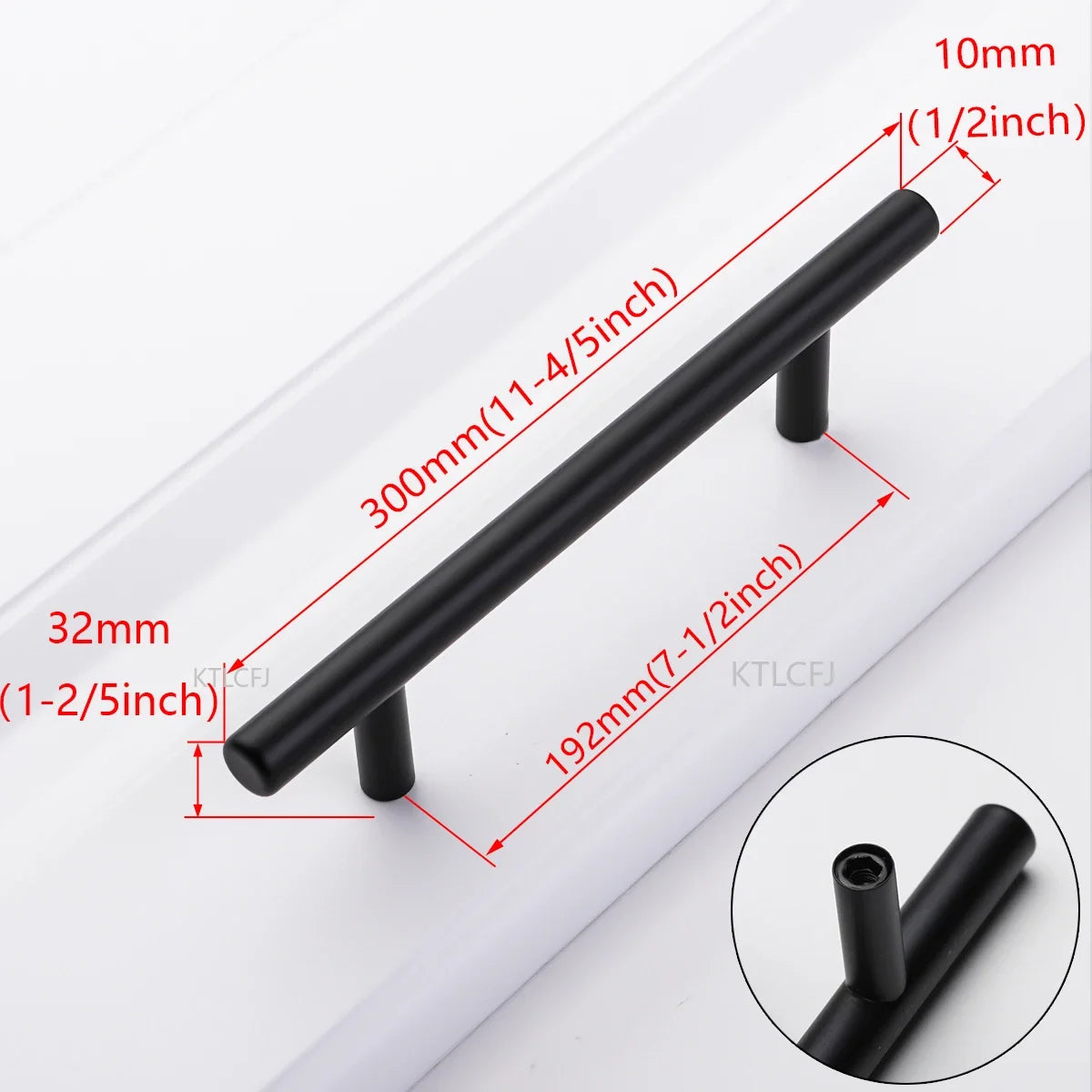Cylindrical Metal Cabinet Handle – Silver, Black & Gold Modern Kitchen Pull