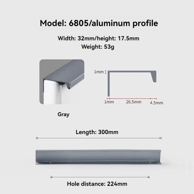 Concealed Cabinet Handle – Invisible Drawer Pull | Minimalist Kitchen & Furniture