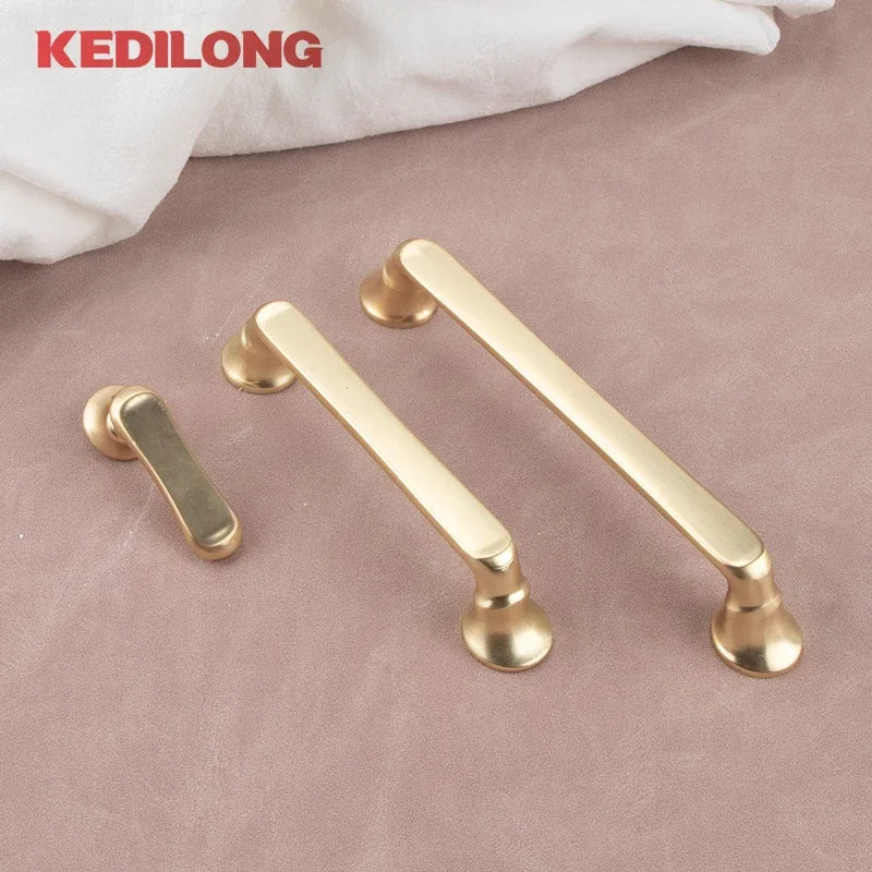 Modern Zinc Alloy Cabinet Handle – Gold Knob & Drawer Pull | European Light Luxury