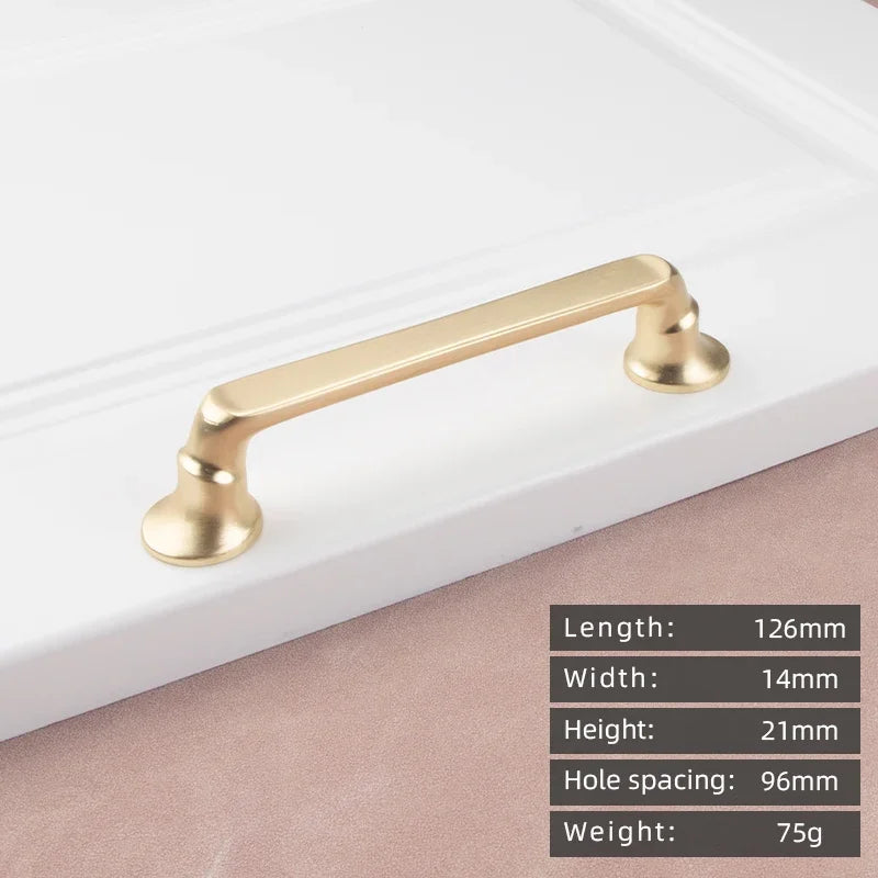 Modern Zinc Alloy Cabinet Handle – Gold Knob & Drawer Pull | European Light Luxury