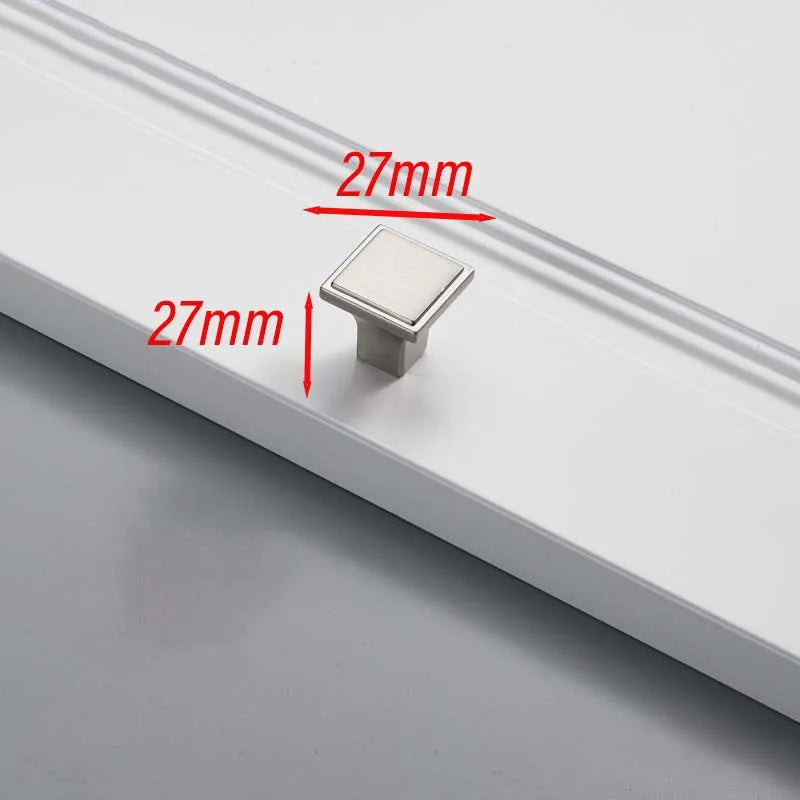 Matte Brushed Nickel Cabinet Handle – Modern Zinc Alloy Drawer Pull