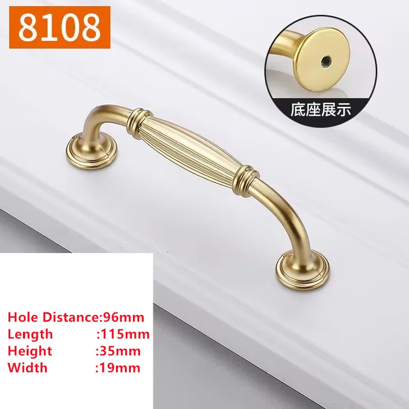 Pearl Gold Aluminium Cabinet Handle – Modern Bar Pull | Kitchen & Furniture