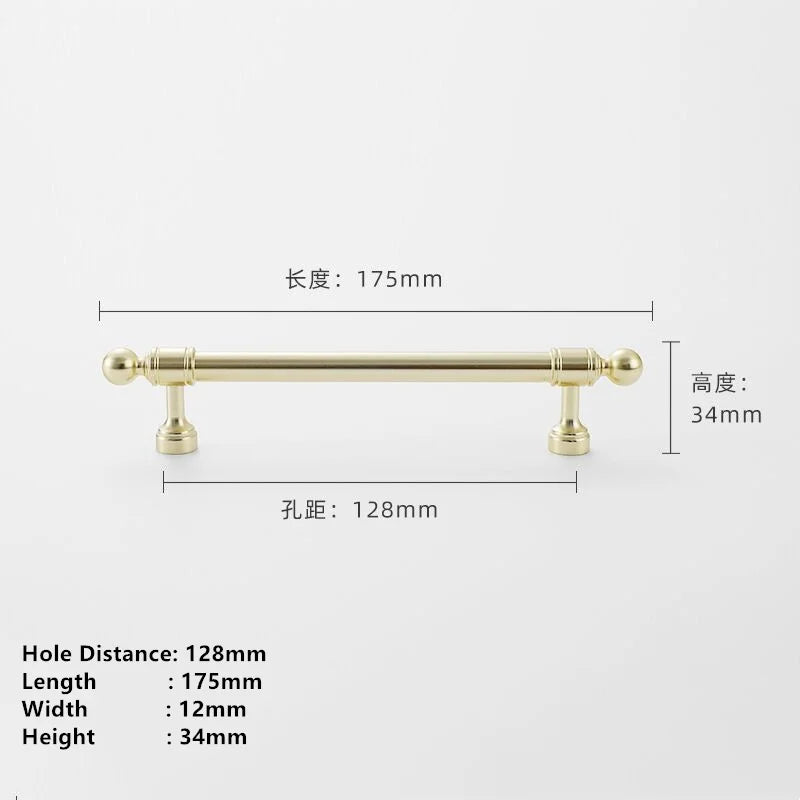 Gold & Silver European Cabinet Handle – Bar Pull Drawer Knob | Furniture Hardware