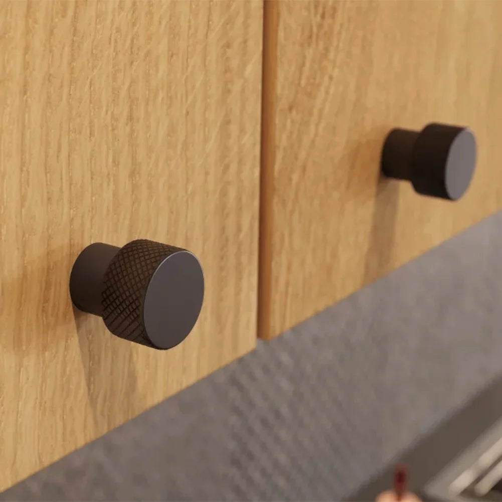 Knurled Retro Cabinet Knob – 32x28mm Drawer Pull | Closet & Bathroom Hardware