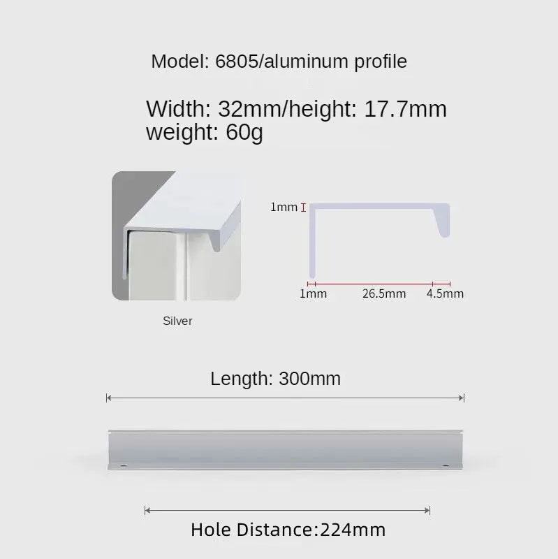 Concealed Cabinet Handle – Invisible Drawer Pull | Minimalist Kitchen & Furniture