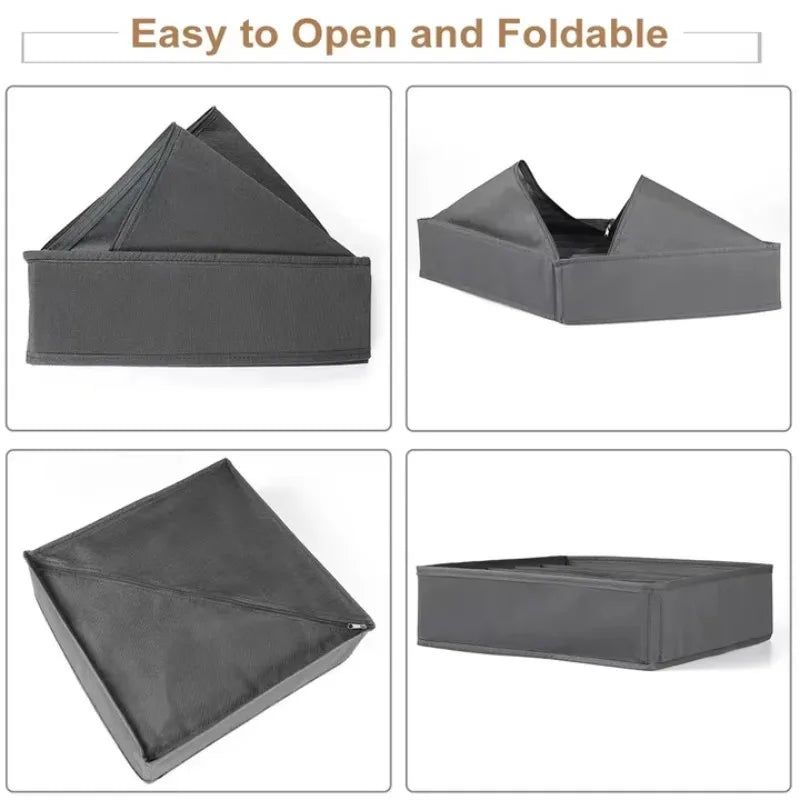 Fabric Drawer Organiser for Underwear & Socks – Storage Box for Closet & Wardrobe