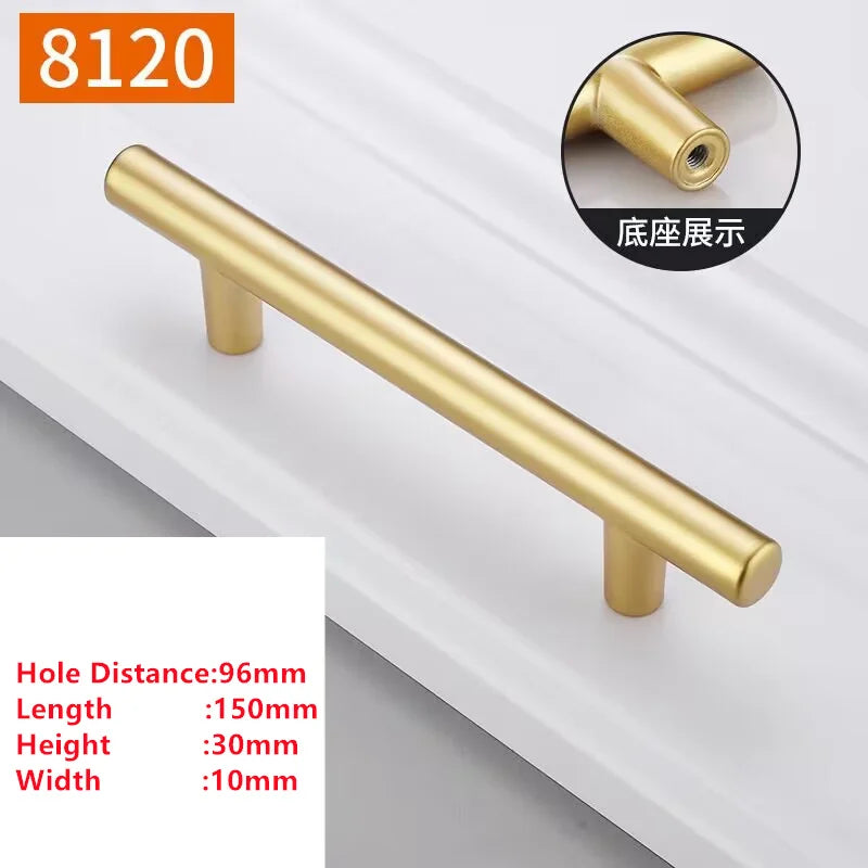 Pearl Gold Aluminium Cabinet Handle – Modern Bar Pull | Kitchen & Furniture