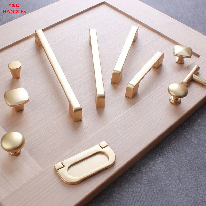 Golden Simplicity Cabinet Knob – Zinc Alloy Drawer Pull | Kitchen & Furniture Hardware