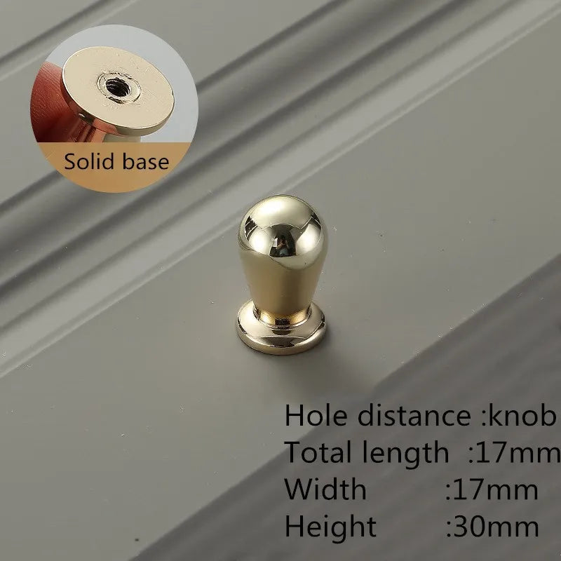 Bright Gold Zinc Alloy Cabinet Handle – Modern Door Knob & Drawer Pull | Home Hardware