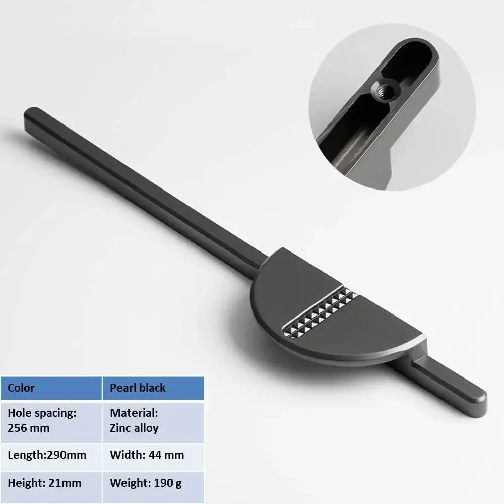 Semi-Circular Zinc Alloy Cabinet Pull – Gold, Black & Silver | Modern Handle