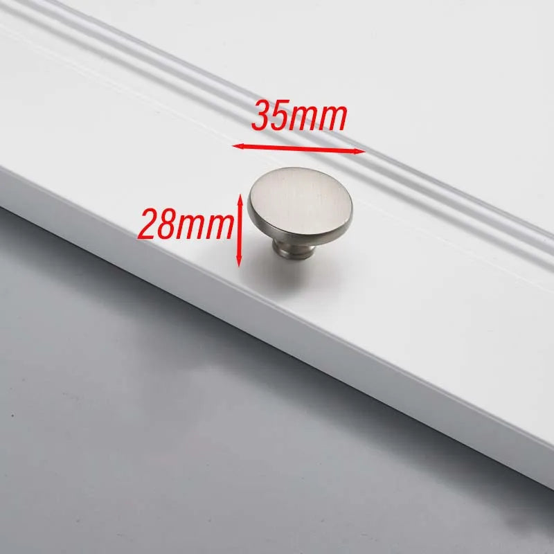 Matte Brushed Nickel Cabinet Handle – Modern Zinc Alloy Drawer Pull