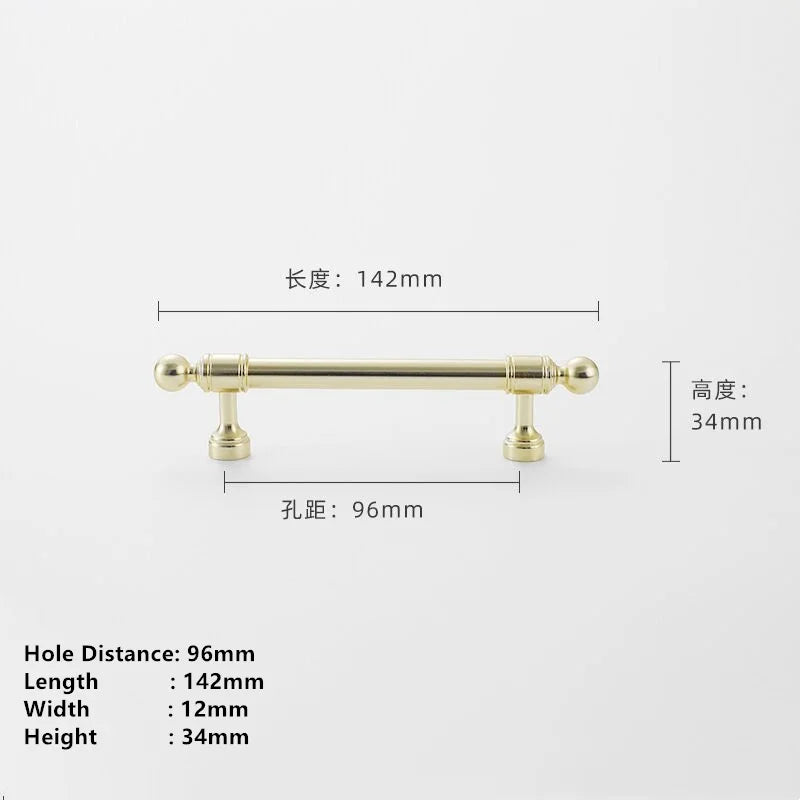 Gold & Silver European Cabinet Handle – Bar Pull Drawer Knob | Furniture Hardware