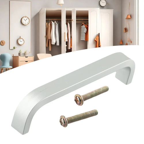 Brushed Space Aluminium Cabinet Handle – Modern Wardrobe Door & Drawer Knob