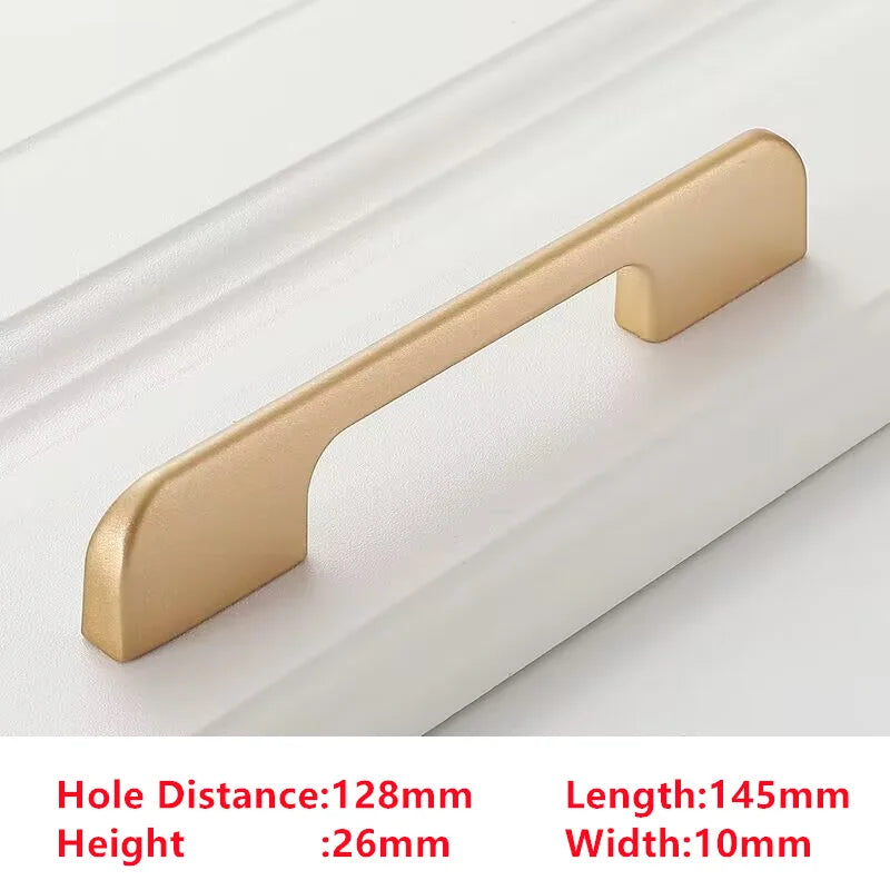 Pearl Gold Aluminium Cabinet Handle – Modern Bar Pull | Kitchen & Furniture