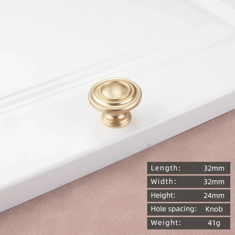 Modern Zinc Alloy Cabinet Handle – Gold Knob & Drawer Pull | European Light Luxury