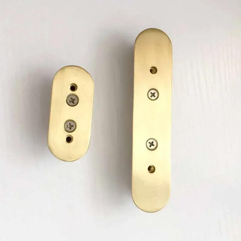 Solid Brass Cabinet Handle – Light Luxury Gold Kitchen Drawer & Wardrobe Pull